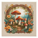 Recherche de champignons magiques posters Moderne
