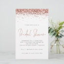 Search for rose gold bridal invitations Trendy