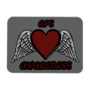 Recherche de coeur à ailes magnets Sensibilisation