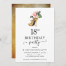Search for floral 18th birthday invitations Watercolor