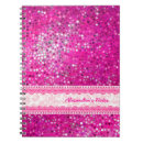 Search for hot pink glitter notebooks Elegant