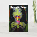 Recherche de zombie anniversaire cartes Horreur