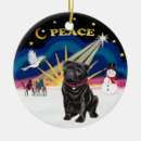 Search for black pug ornaments Dogs