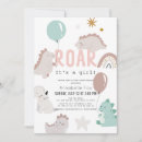 Recherche de dinosaure rose invitations Mother to be