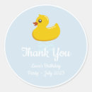 Search for rubber duck thank you stickers Birthday
