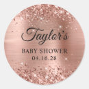 Search for girly baby shower stickers Blush
