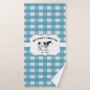 Search for blue check gingham bath towels For her