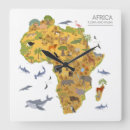 Recherche de la de afrique horloges Girafe