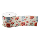 Recherche de pavot rouge rubans Vintage