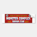 Search for monster bumper stickers Horror
