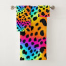 Search for cheetah bath towels Colourful
