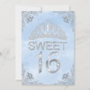 Search for diamond sweet 16 invitations Tiara