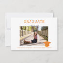 Search for orange and white graduation invitations Graduate