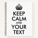 Search for keep calm notebooks Typography