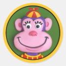Search for monkey party stickers Cute