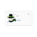 Search for snowmen return address labels Happy