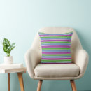 Recherche de bleu violet coussins Rayures