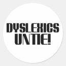 Recherche de dyslexie autocollants Humour