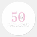 Search for fabulous and 50 stickers Typography