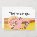 Recherche de pig thank you cards Merci