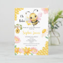 Search for bee baby girl shower invitations Cute