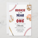 Search for rookie of the year birthday invitations Modern