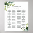 Search for eucalyptus wedding seating charts Green and white