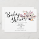 Search for boho chic baby shower invitations Flowers