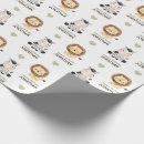 Recherche de wild animals wrapping paper Baby boy