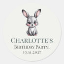 Search for birthday rabbit stickers Forest animals