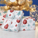 Search for white reindeer wrapping paper Snowflakes
