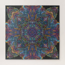 Recherche de motif psychédélique puzzles Mandala