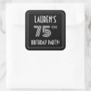 Search for 75th birthday celebration stickers 75 years old
