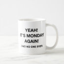 Recherche de déteste lundi tasses Humour