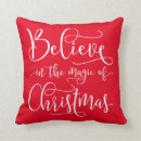 Search for believe christmas pillows Santa
