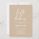 Search for beige baby shower invitations Simple