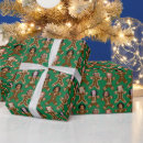 Search for funny xmas wrapping paper Gingerbread man