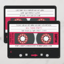Search for 80s birthday invitations Cassette tape