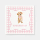 Search for golden retriever napkins Birthday