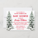Search for red winter wonderland invitations Elegant