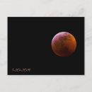 Recherche de sang rouge cartes postales Lune