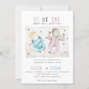Search for cute gender reveal invitations Modern