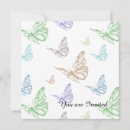 Search for pastel butterfly invitations Girly