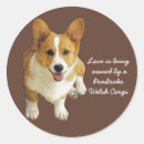 Search for welsh corgi stickers Dog