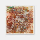 Recherche de hibou bleu serviettes Vintage
