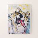 Recherche de chiens de sourire puzzles Mignon