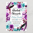 Recherche de floral wreath bridal shower invitations Bohème