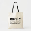 Search for quote tote bags Music