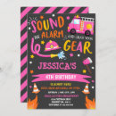 Recherche de firetruck invitations Camion de pompiers