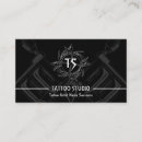 Recherche de studio de tatouage cartes visite Vintage